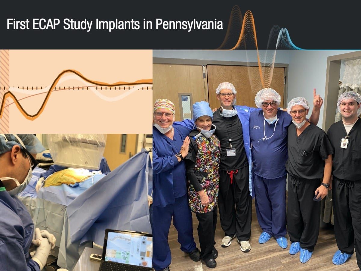 First Evoke Closed-Loop SCS implant in Pennsylvania by Dr. Rosen and Dr. Bromberg